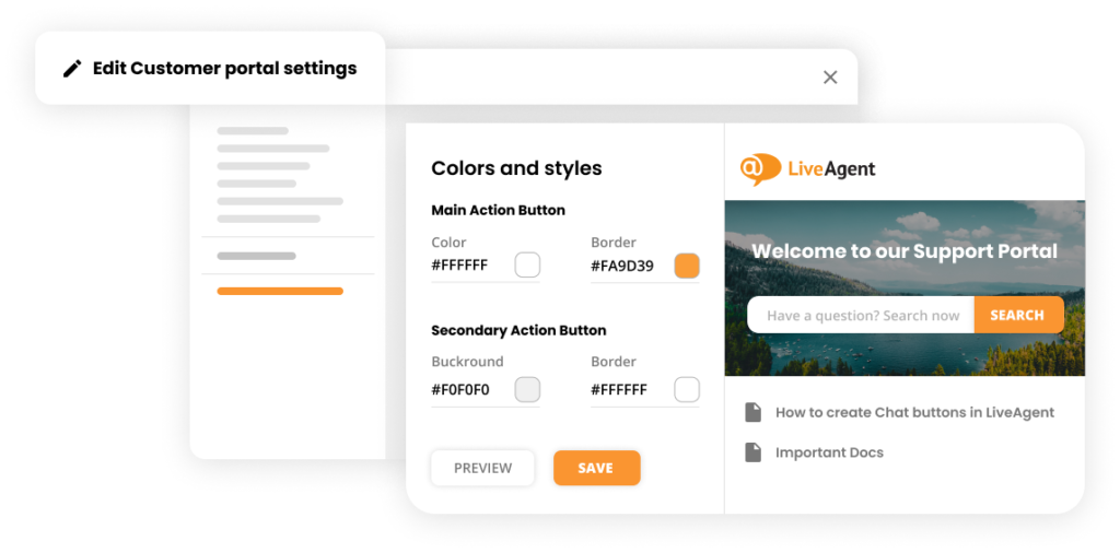 Knowledgebase customization in Customer portal software - LiveAgent