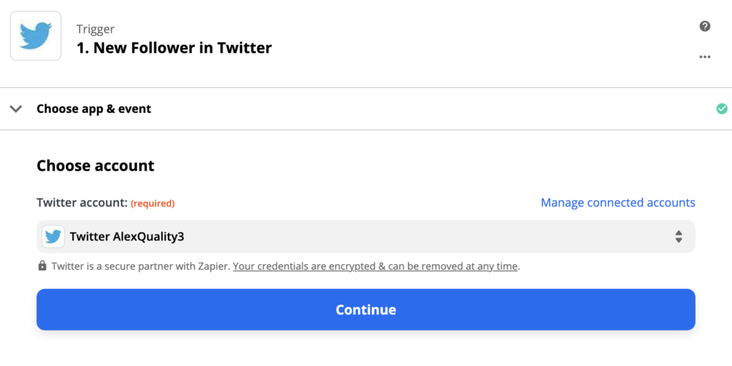 Настройка на Twitter в процеса по интеграцията