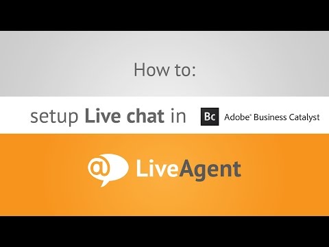 Youtube video: How to setup Live chat in Adobe Business Catalyst  www.liveagent.com