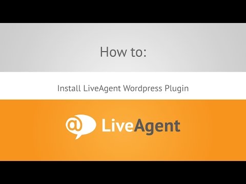 Youtube video: How to install LiveAgent wordpress plugin  www.liveagent.com