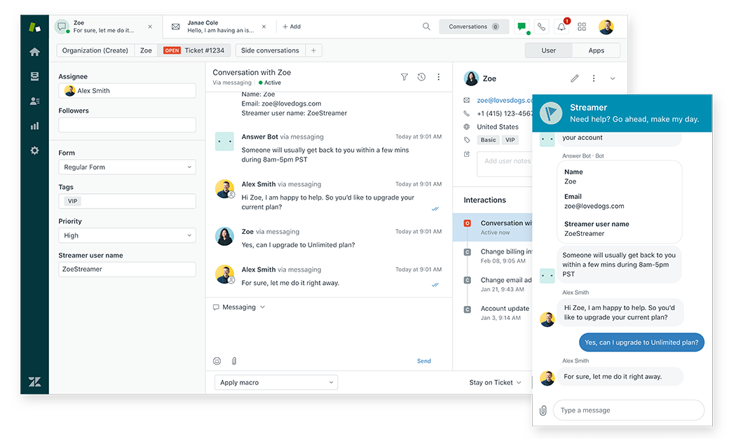 Клиентско обслужване и разговори в Zendesk
