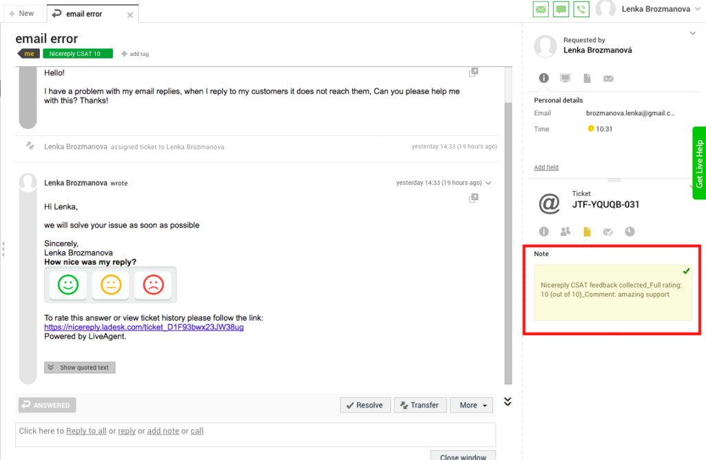 customer-survey-rate-agents-Nicereply