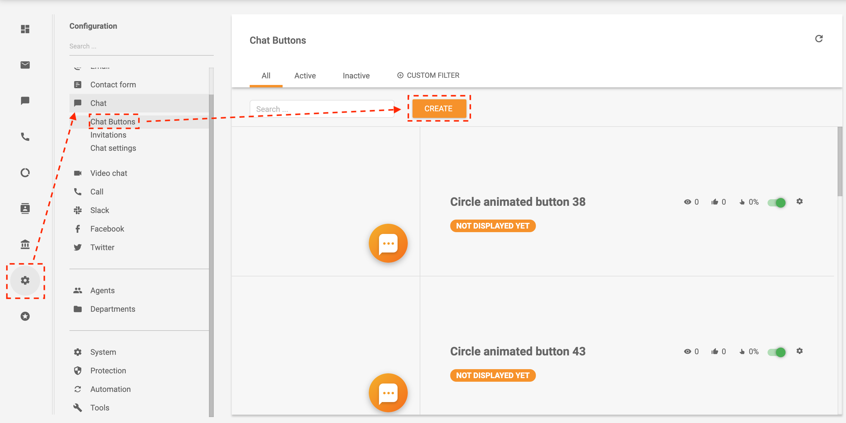 Стъпка по стъпка за създаване на чат бутон в LiveAgent