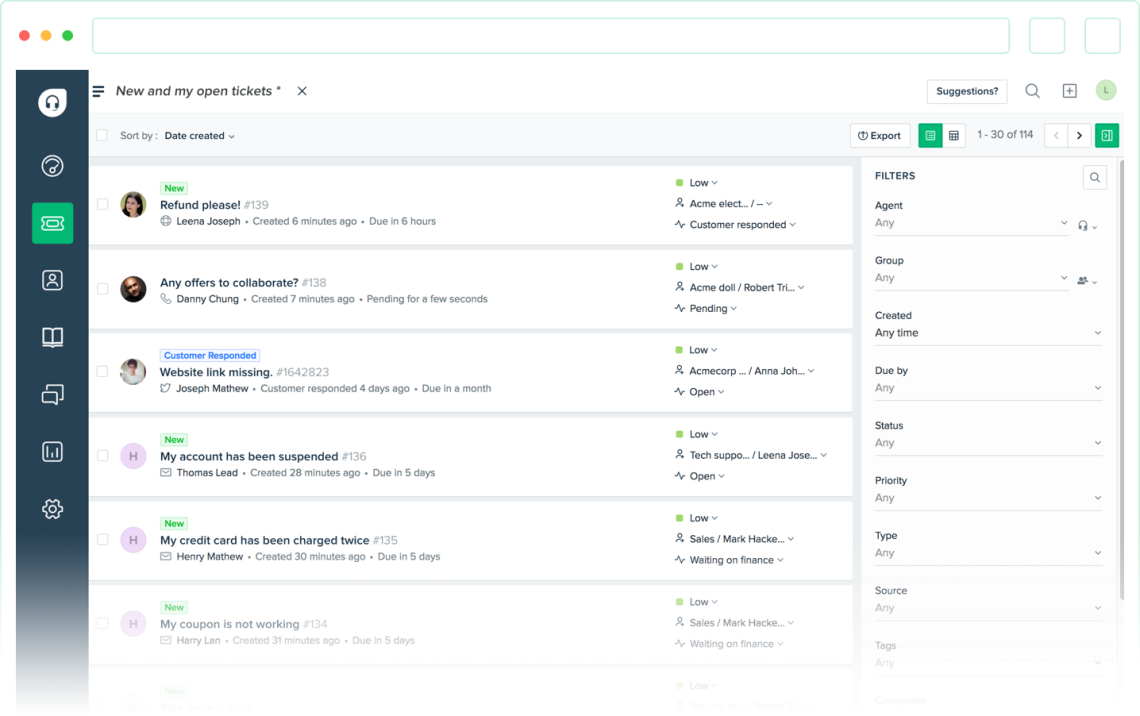 Отворени запитвания във FreshDesk