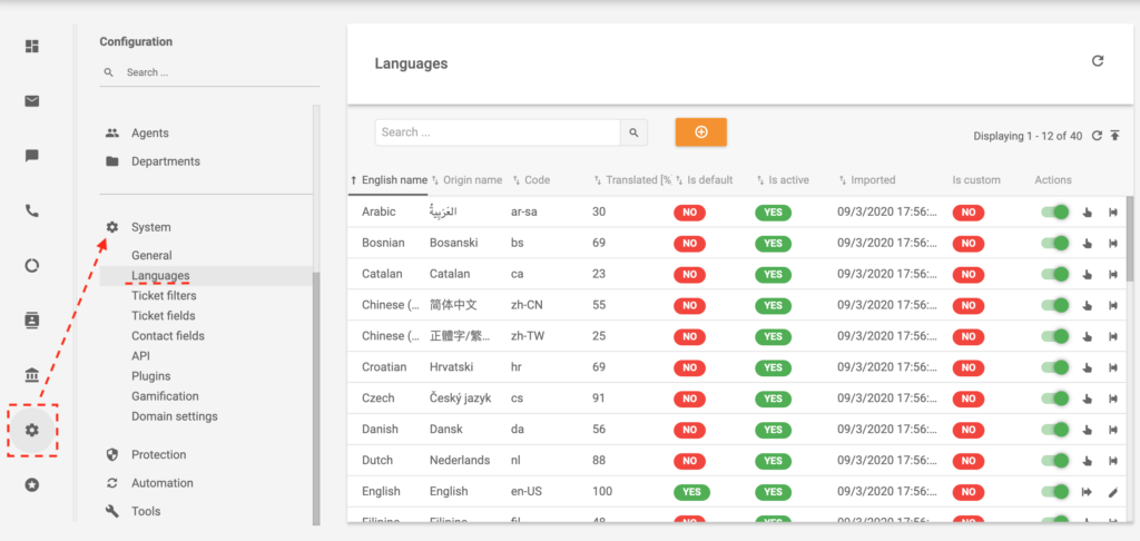 Изисквания за help desk - LiveAgent - възможности за използване на много езици