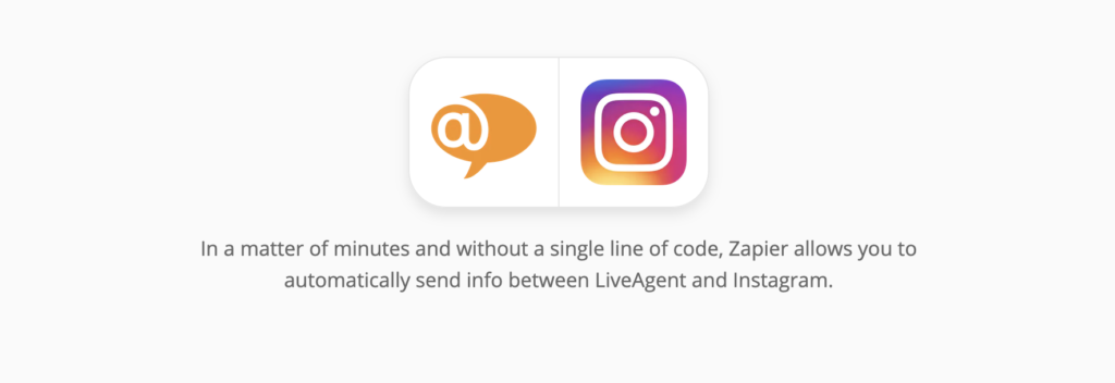 LiveAgent и Instagram страници с интеграции на Zapier